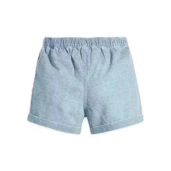 Signature by Levi Strauss Girl's Blue Aqua Explorer High Rise 3" Shorts Size 7 - Picture 2 of 10